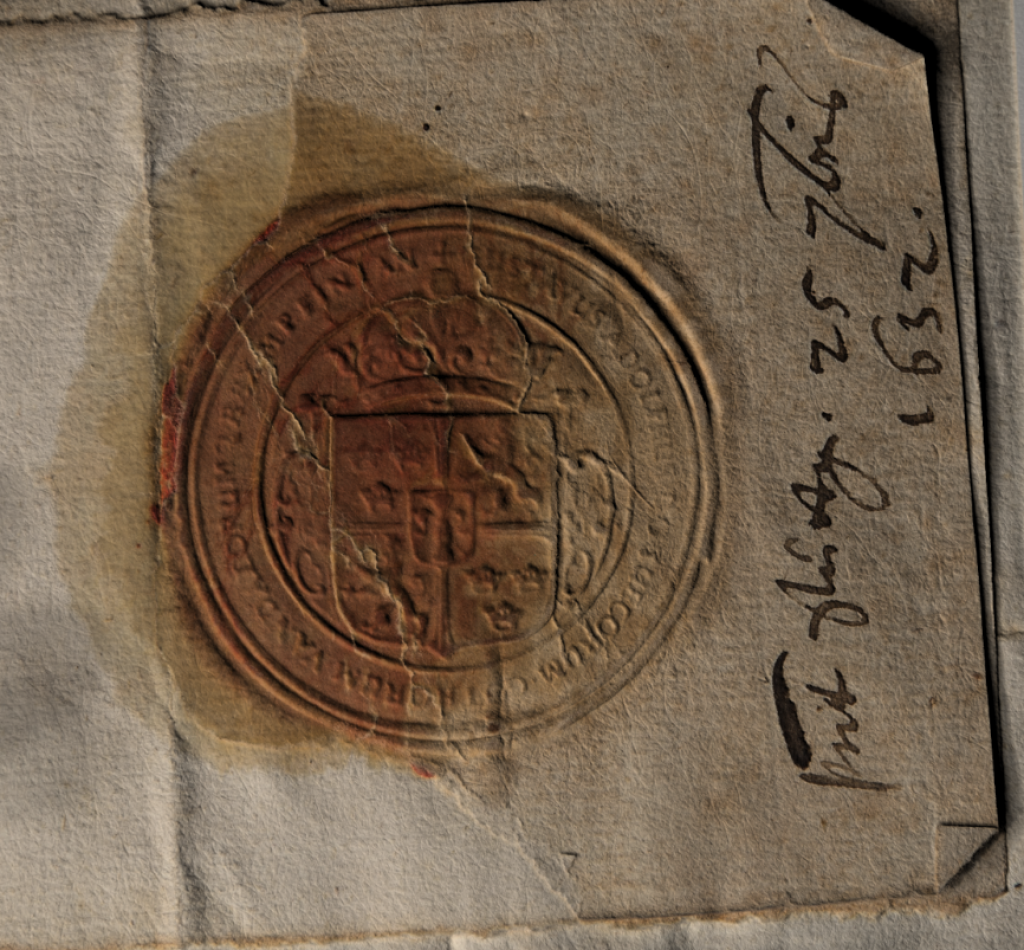 Using light at a rake and increasing contrast on the seal reveals a level of detail otherwise hidden.